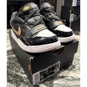 Nike Air Jordan Legacy 312 Low Shoes 'Black/Metallic Gold' CD9056 071 - Size 9c